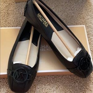 Michael Kors  Moc Black Leather NIB!